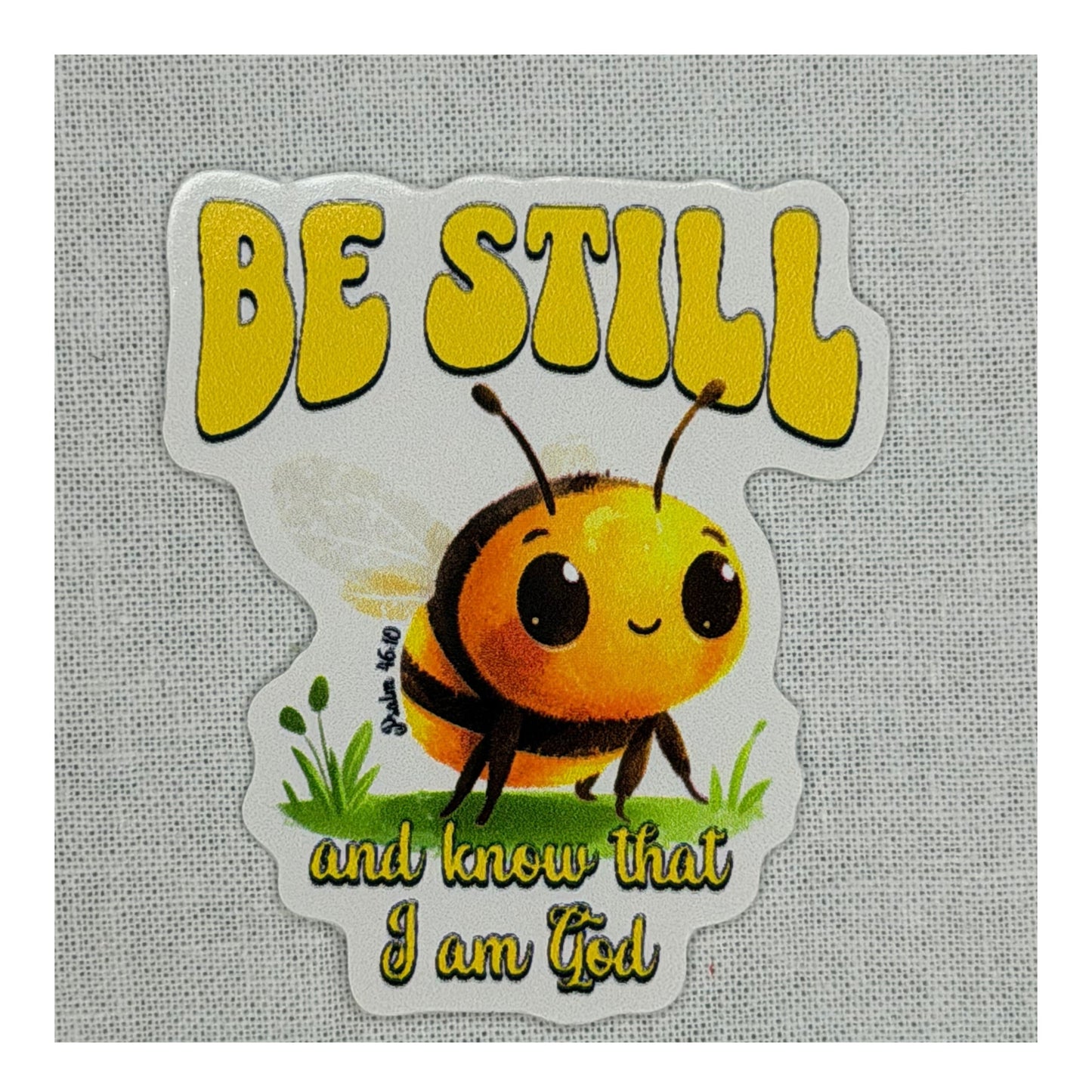 Be Still & Know – Die-Cut Vinyl Sticker | Hazel Stitch & Co.