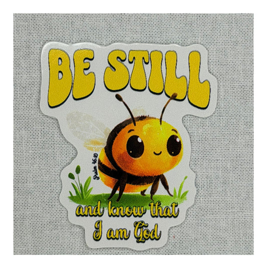 Be Still & Know – Die-Cut Vinyl Sticker | Hazel Stitch & Co.