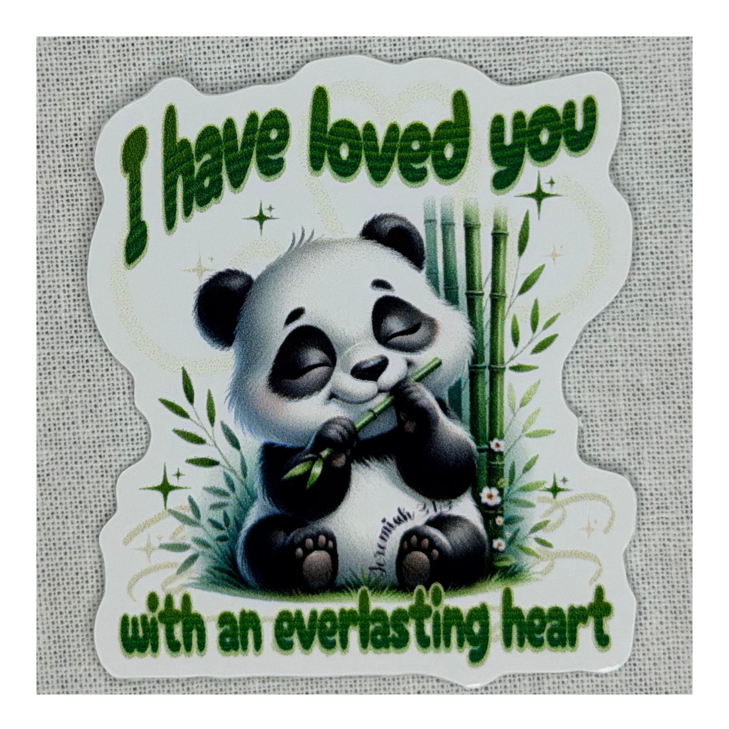 I Have Loved You With an Everlasting Heart – Die-Cut Vinyl Sticker | Hazel Stitch & Co.