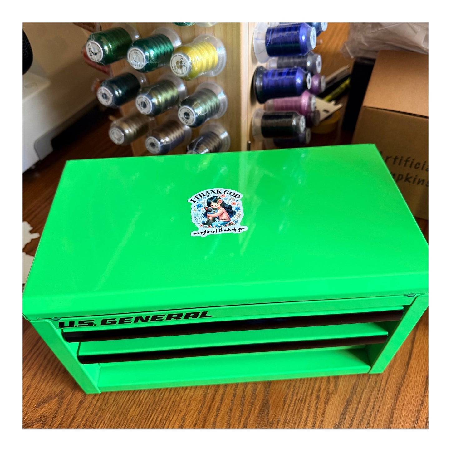 I Thank God Every Time I Remember You – Die-Cut Vinyl Sticker | Hazel Stitch & Co.