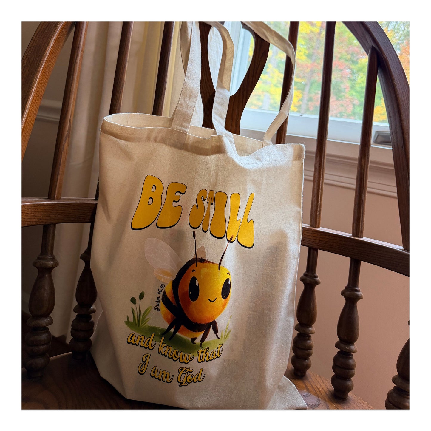 “Be Still & Know” – Bee Faith Tote